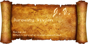 Jurovaty Vivien névjegykártya